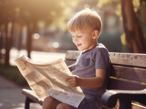 person reading a book